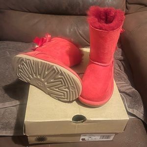 Red Ugg toddler boots